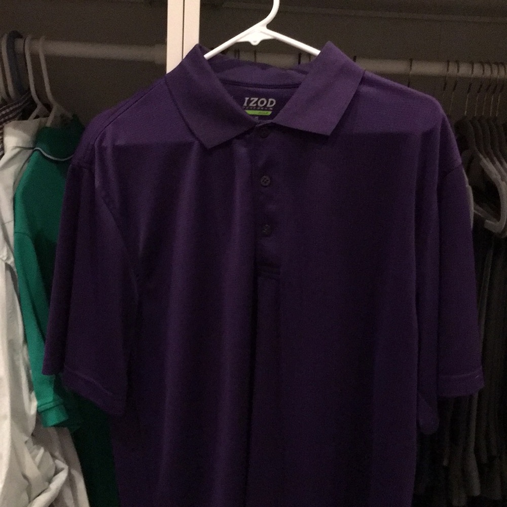 5/$25 Izod performance golf polo. Size Large.